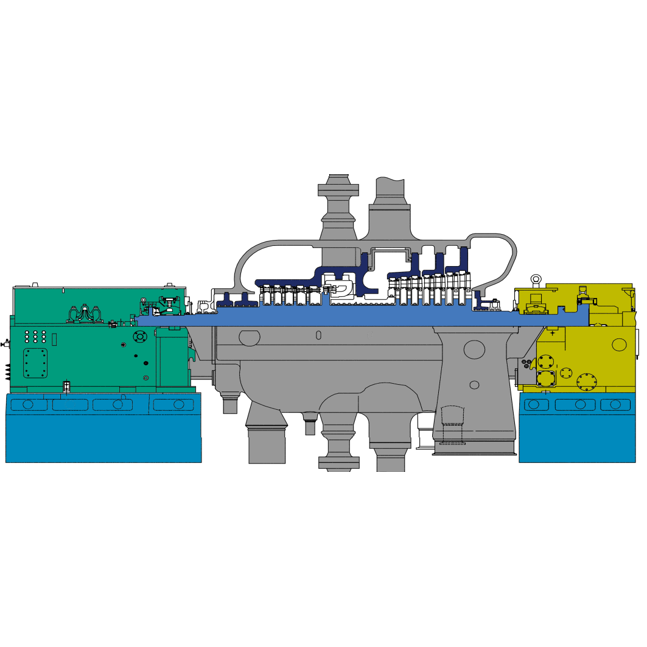 Back-pressure steam turbine