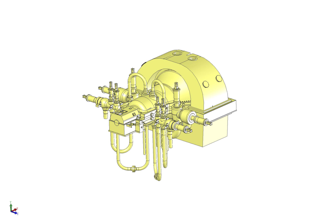 150 MW Super-High Pressure Single-Reheat Single-Casing Single-Flow Impulse Steam Turbine
